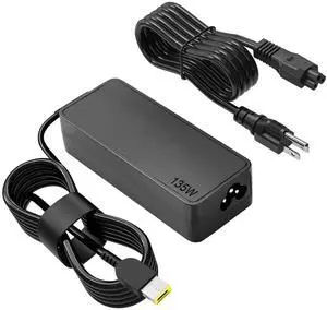 135W AC Charger Fit for Lenovo Thinkpad P1 Ideapad Gaming 3 Y700 700 S740 L340 Creator 5 7 ideapad 5 Pro Yoga Slim 7 Pro C940 Yoga 9-15IMH5 Legion Y520 ThinkBook 15P Laptop, 135W AC Adapter Slim Tip