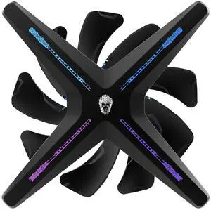ALSEYE X12 Case Fan ARGB PWM Computer Air Cooling Fan - High Performance Silent Operation 120mm RGB CPU Cooling (Black, Reverse Blade)