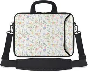 RICHEN 17 inch Laptop Shoulder Bag Carrying Case with Handle Fits 15.6/16/17/17.3/17.4 inch Laptop Notebook (Flowers Swallows, 16-17.3 inch)