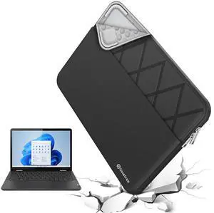 Smatree 14 inch Laptop Sleeve for Lenovo Yoga Slim 9i Copilot+PC Laptop Bag with Accessory Pocket, YKK Zipper, Patented Super Corner Design (E411)