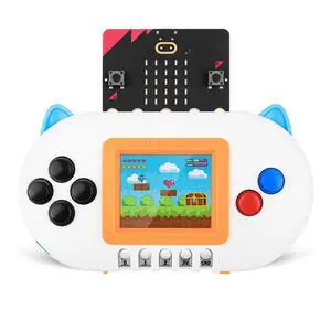 BBC Micro:bit V2 Newbit Arcade Shield Expansion Board, Supports MakeCode Javascript Python Programming for Game Creation, IoT, Interactive Project, STEM Education (Micro:bit Included)