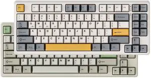 Kisnt KN85 Retro Beige& Industrial Gray Keyboard