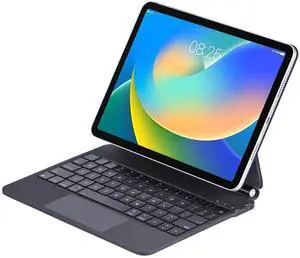 InUnion Magic Keyboard for iPad Air 13 (M3 2025 / M2 2024) and iPad Pro 12.9 inch (6rd, 5th, 4th and 3th gen), Bluetooth Magnetic Keyboard Case with Trackpad, USB Charging, Backlit (Black)
