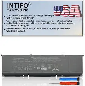 INTIFO 90Wh P0FWH Laptop Battery Compatible with Dell Alienware M16 R2 Inspiron 16 Plus 7640 Inspiron 16 7640 2-in-1 Series Notebook 01969N 1969N 0HGJCY HGJCY 0M9DG0 M9DG0 [11.7V 7692mAh 6-Cell]