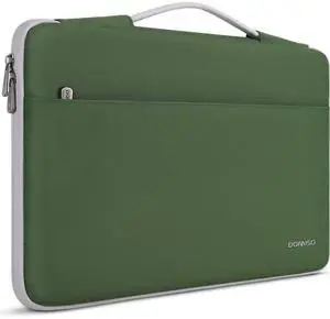 DOMISO 17.3 inch Laptop Case Sleeve Protective Cover Compatible with 17.3 inch HP Pavilion Envy 17/Lenovo IdeaPad/Acer/ASUS/Dell/Alienware/LG Gram,Water Resistant Computer Bag,Avocado Green