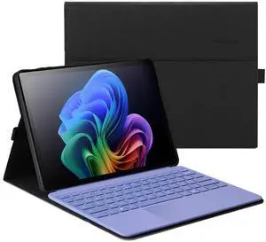 Omnpak Case for Microsoft Surface Pro 12" 2025, Lightweight Protective, Multiple Angle Viewing, Stylus Holder, Compatible with Type Cover Keyboard