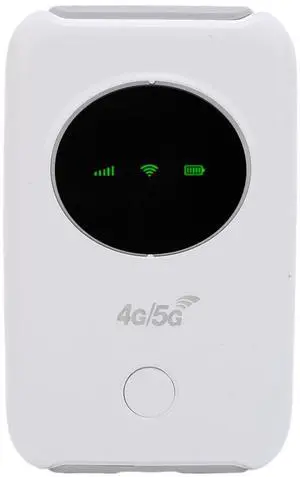 5G 4G LTE Mobile Hotspot 300Mbps with SIM Slot, Portable WiFi Router for Travel, 10 Device Connectivity, 3200mAh Battery and LED Screen (4G Bands)