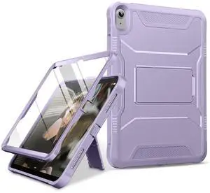 DTTO Case for iPad (A16) 11th Generation 11-Inch 2025, iPad 10th Generation 10.9-Inch 2022, Durable Shockproof Full Body Protective Cover with Built-in Screen Protector, Light Purple