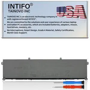 INTIFO 90Wh M02R0 Laptop Battery Compatible with Dell Alienware X16 R1 Alienware X16 R2 Series Notebook 0HP26N HP26N 0MRWR6 MRWR6 16-CTO[11.4V 7698mAh 6-Cell]