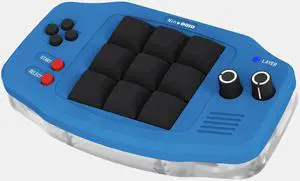 KEEBMONKEY Customizable Mini Digital Mechanical Keyboard with Programmable Rotary Knob, VIA Compatible with RGB(Blue)