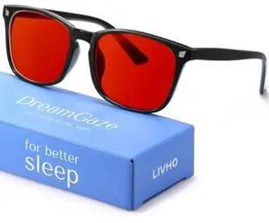 DreamGaze up to 99.9% Blue Light Blocking Glasses for Better Sleep - Anti Blue Light Glasses Men - Computer Gaming Glasses