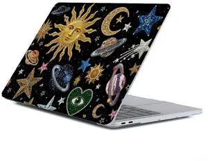 Case Compatible with MacBook Air 13 Inch 2022-2018 Release Model A2337 M1 M2 A2681,Art Protector Cover for Air13 Retina Display with Touch ID-Vintage Sun and Moon Magic,13.3 Air(A1932/A2179/A2337)