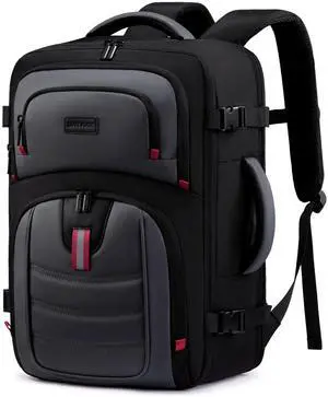 LOVEVOOK 50L Travel Backpack for Men, Airline Approved Carry On Luggage with 3 Packing Cubes, TSA Overnight Bags, Waterproof Personal Item Bag, Weekender Essentials Backpacks fits 18" Laptop