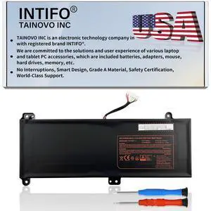 INTIFO 66Wh PA70BAT-4 Laptop Battery Compatible with CLEVO PA70HP6-G PA70HS-G PA71HP6-G PA71HS-G Schenker Technologies XMG Pro 17 WOOKING S17 Pro-8U HASEE G97E KINGBOOK G97E G99E