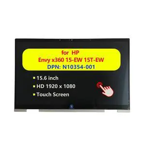 N10354-001 N40697-001 N09665-001 Replacement for HP Envy x360 15-EW 15T-EW Laptop Touchscreen Display LCD Touch Screen Module Digitizer Assembly with Bezel