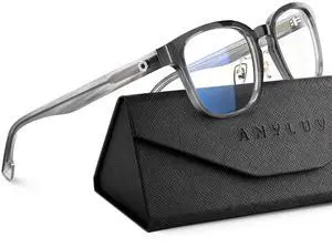 ANYLUV Blue Light Glasses Men Women Computer Gaming Glasses Anti Eyestrain Lightweight Blue Light Blocking Glasses