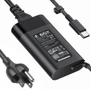 65W HP Laptop Charger USB C Type C Power Adapter for HP EliteBook Elite Spectre X360 X2 830 1030 1040 Envy 11 13 14 15 ProBook 430 G6 G7 G8 Chromebook Pavilion,10FT,with US Power Cable