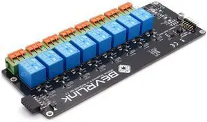 BEVRLink 8 Channel V1 Relay Expansion for Raspberry Pi and Other SBCs and Microcontrollers - I2C GPIO (SBC Board or Microcontroller are NOT Included)