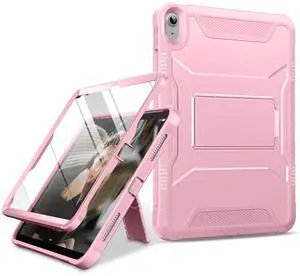 DTTO Case for iPad (A16) 11th Generation 11-Inch 2025, iPad 10th Generation 10.9-Inch 2022, Durable Shockproof Full Body Protective Cover with Built-in Screen Protector, Pink