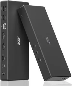 Acer Docking Station, 11-in-1 Laptop Docking Station 4K@60Hz for 3 Monitors with 2x DisplayPort+HDMI, Ethernet, 5Gbps Data, Audio, 135W Power, USBC Dock Compatible with Acer, Dell, MacBook Air/Pro, HP