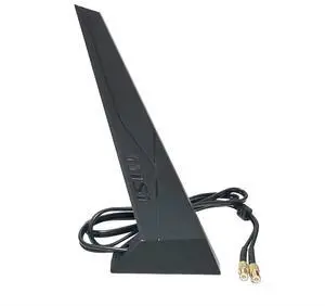 WiFi 7 Motherboard Magnetic Base Antenna with New Interface for PC Desktop Computer for MSI WiFi7 Motherboard Antennas Black