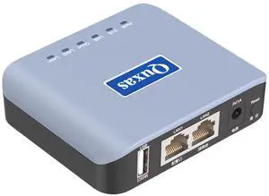 Quxas Printer Sharing Server, Wireless USB Print Server for Windows/Mac/Linux,Support Inkjet and Laser Printers, Model LP-N110W (Blue)