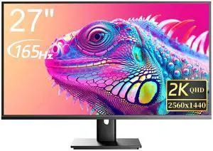 Showscren 2K Gaming Monitor 27inch, 2560x1440P 165hz 100% sRGB HDMI DP USB-C (Type-C) Computer Monitors with Built-in Speaker, Anti-Flare Screen
