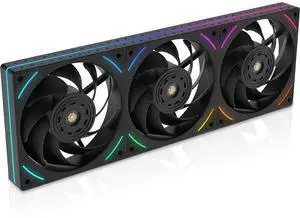 TL-UB36 360mm PC Fans Single-Frame - 2150 RPM PWM Fan | ARGB Lighting | High Airflow | Single Modular Cable Case Fans, for Chassis  Liquid Cooler (Black)