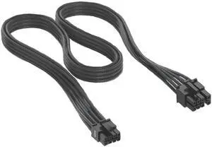 Thsion 2Pack Individually 8-pin (6+2 Split) PCIe Cables (Single Connector) Type 4 Gen 4 Compatibility for Corsair PSUs  Black