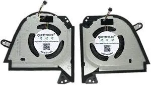 QUETTERLEE Replacement New Laptop CPU + GPU Cooling Fan for ASUS ROG Zephyrus G15 GA503R GA503RM GA503RS GA503RW GA503RX 2022version Series DFSCK221151812 FPPQ DFSCK221051824 FPPP DC 12V 1A Fan