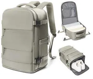 coowoz Travel Backpack Carry On for Women Man Gym Backpacks with Laptop Compartment Mochila de Viaje Teacher Personal Item Backpack Rucksack Airplane Accessories Must Haves Brown Small