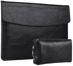 xisiciao, Surface Pro 11th/10/9/8/7/6/5/4/Pro X Sleeve case, for Microsoft 12-12.3-13 Inch Tablet Waterproof Ultrathin Carrying Cover with Small Bag(Black)