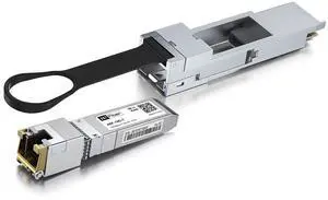 10Gbase-T Module with QSA Adapter, 10Gb SFP+ to RJ45 Transceiver, 40G QSFP to 10G SFP+ Converter Module for Cisco CVR-QSFP-SFP10G and More Devices, All-Metal housing