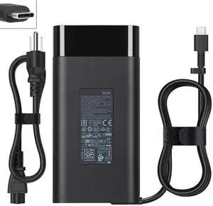 90W Laptop USB C Charger Fit for HP Envy x360 EliteBook 1040 G4 ZBook x2 G4 Spectre x360 15-bl075nr 2VY99EA 2PN61EA L45440-001 4.5A AC Adapter Type C Charger