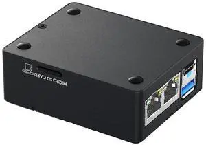 Waveshare Mini Dual Gigabit Ethernet Base Board, Mini-Computer Kit, Compatible with Raspberry Pi Compute Module 5 (NOT Included), for All Variants of CM5, Comes with Case and Power Supply