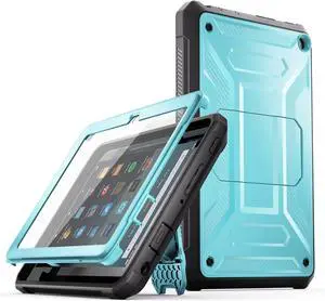 DJ&RPPQ Built in Screen Protector Kids Case All-New Case for 10 Inch Tablet- Not for Sony Nokia Tablet -Blue