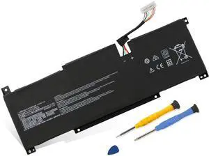 BTY-M491 Laptop Battery for MSI Modern 15 A10M A10M-028DE A10RAS A10RB A10RD A11M A11SB A4M A4MW Summit B15 A11M Stealth 15M 11.4V 4600mAh White Connector