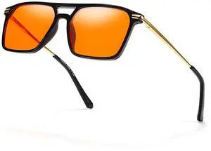 Chicid 99% Blue Light Glasses for Women Men, Fashion Aviator Frame Anti Glare Reduce Eyestrain Computer Glasses