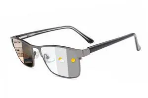 YIMI Photochromic Blue Light Blocking Glasses UV400 Protection Sunglasses Anti Eyestrain Computer Gaming Blue Light Screen Blocker Glasses Anti Glare Shade Metalt Eyewear for Men and Women