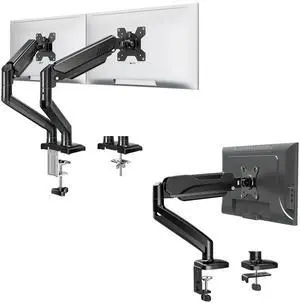 MOUNTUP Single Monitor Desk Mount Bundle Dual Monitor Stand