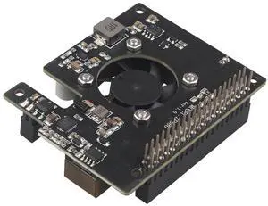 ZDE ZP580 PoE+ HAT for Raspberry Pi 5 Power Over Ethernet HAT Adapter Board Supports 802.3af/at Network Standard with Onboard Cooling Fan