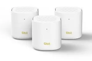 DBIT AX3000 WiFi 6 Mesh Wi-Fi System | 6,500 Sq Ft Coverage & 150 Devices | Dual-Band, Seamless Roaming, Parental Controls | Replaces Wireless Router and Extender | 2 Gigabit Ports Per Unit (3-Pack)