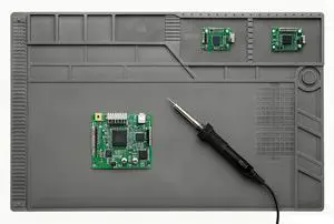 Kaisiking S180 Magnetic Repair Work Mat Large Silicone Soldering Mat Heat Resistant 932°F Solder Mat for Soldering, Electronics, Computer Cellphone Repair, BGA Soldering Gun Iron Workbench Protection