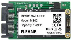 FLEANE 128GB MS02 Micro-Sata SSD Compatible with HP 2740p 2730p 2540p IBM X300 X301 T400S T410S Replace MK1229GSG MK1629GSG MK2529GSG 1.8" HDD (128GB)