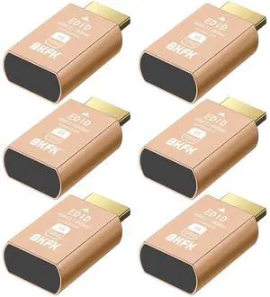 BKFK HDMI Dummy Plug 4K HDR,Virtual Monitor EDID Emulator, Headless Display Adapter,Headless hdmi Adapter DummySupports up to 4k@60Hz,1080@120Hz (HDMI 4K120-6Pack) BKFK HDMI Dummy Plug 4K HDR,Virtual Monitor EDID Emulator, Headless Display Adapter,Headless hdmi Adapter DummySupports up to 4k@60Hz,1080@120Hz (HDMI 4K120-6Pack)
