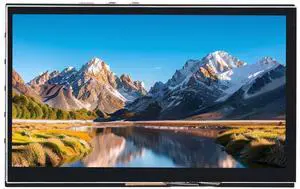 xicoolee 7inch HDMI Display TFT Capacitive Touchscreen, 1024×600 Resolution, Compatible with Raspberry Pi, Jetson Nano, Windows, 5-Point Multi-Touch, Stereo Speakers, Audio Jack & OSD Controls