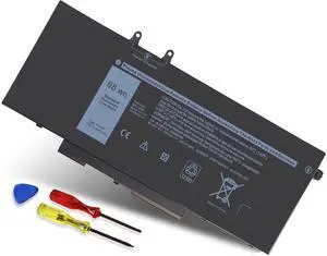 4GVMP Laptop Battery for Dell Latitude 5400 5500 5410 5510 E5400 E5500 Inspiron 7590 7591 7791 2-in-1 Precision 3540 3550 Series P84F P84F001 P42E P42E001 P98G001 P80F001 RF7WM C5GV2 H82T6 7.6V 68Wh