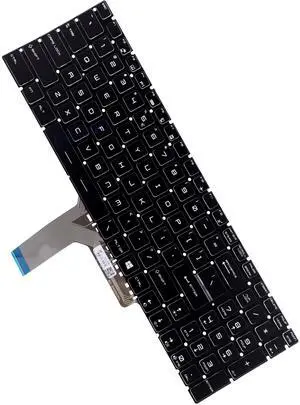Deal4GO RGB Colorful Backlit Keyboard Replacement for MSI GL75 GL65 GP75 GF75 GE72 GE75 GS72 GS63 GS73 GL63 GP73 GP72 MS-1781 MS-16J2 MS-16U1, 15.6-inch, BLACK, NSK-FB1LN