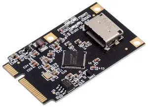 cablecc 6Gbps PCI Express Mini PCI-E to SFF-8612 SFF-8611 Oculink SATA 3.0 Four Ports Adapter Converter Disk Extension Card for SSD