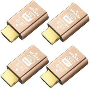 FUERAN HDMI edid EmulatorThrough for Video Splitters, Switches, Extenders & AV Receivers  Dummy hdmi Emulator, Stable Signal Output (1920x1080@60Hz-4P)